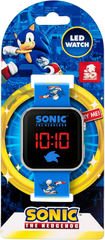 Hedgehog Blue LED Digital Watch with Printed Silicone Strap for Kids