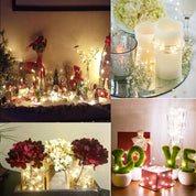 2M Battery Fairy Lights 6 Pack, Warm White Glow