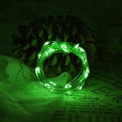 Green Fairy Lights, 5M 50 LEDs Battery Powered String Lights