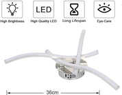 Dimmable 18W LED Curved Ceiling Light for Rooms