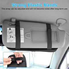 Leather Car Sun Visor Organizer – Multi-Pocket Sunglasses, Card & Document HolderLeather Car Sun Visor Organizer – Multi-Pocket Sunglasses, Card & Document Holder