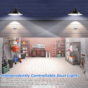 LED Solar Pendant Hanging Light Dimmable Indoor Outdoor Garden Yard Shed Lamp