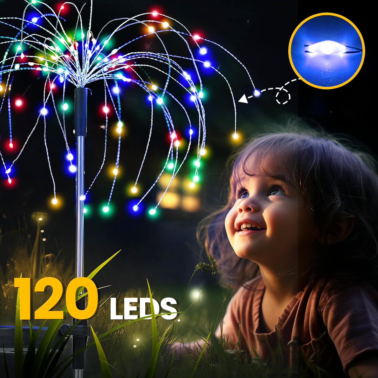 Solar Firework Lights 120LED – 2 Pack