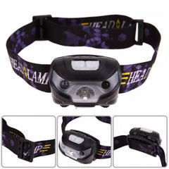 Sensor headlamp, Large Capacity Battery, Portable, 100,000 Hours Life, Mini LED headlamp, Several Light Modes