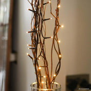 Rustic Willow Twig Branch Lights with 50 LEDs