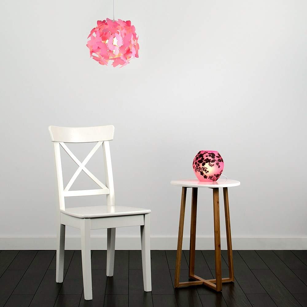 Modern Bright Pink Butterflies Ceiling Chandelier Lamp Shade | Pendant Lights, Home Décor & Improvement Essential