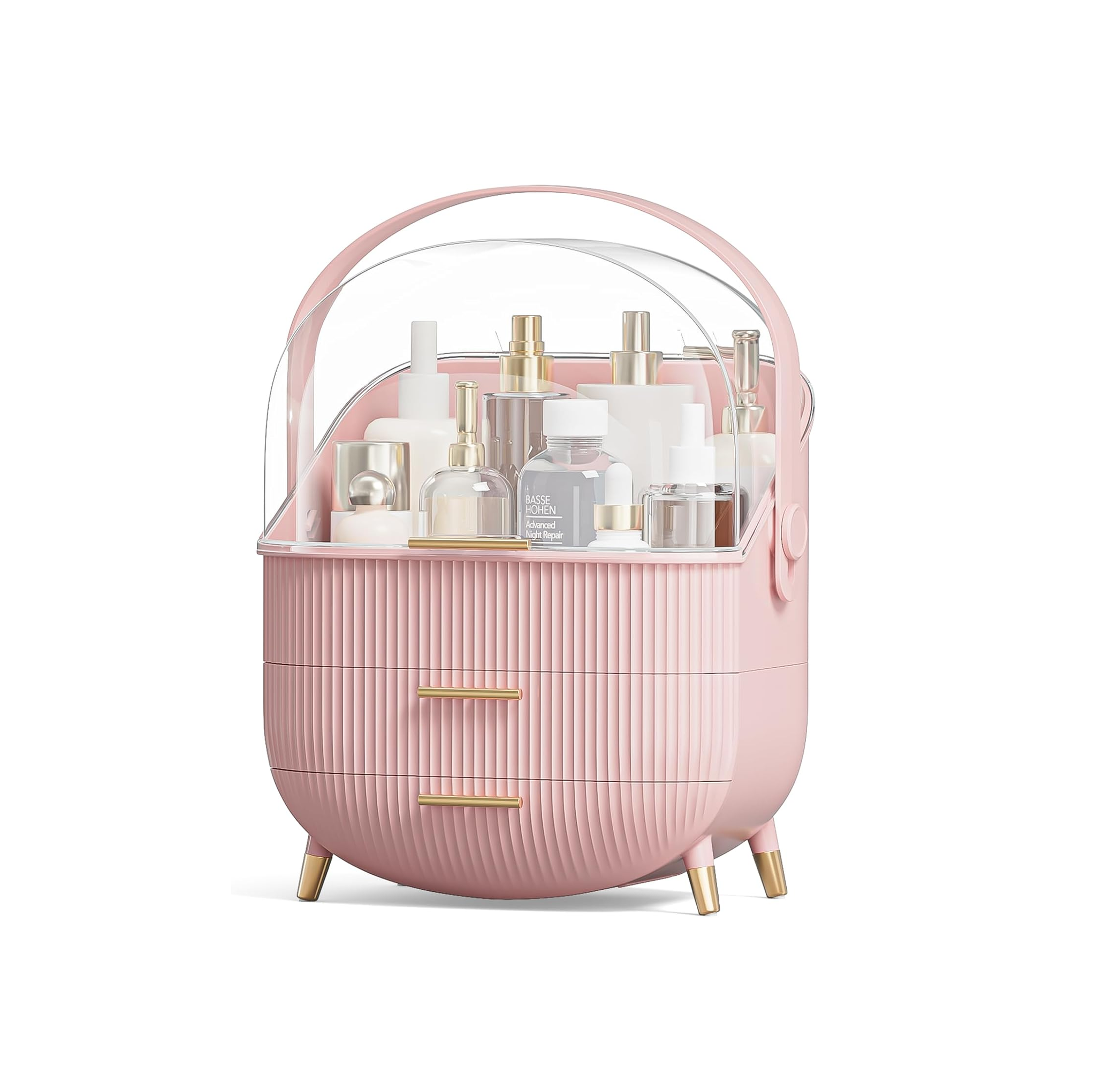 Multi-Function Makeup Case – Dustproof Cosmetic & Skincare Storage Box for Bathroom & Vanity