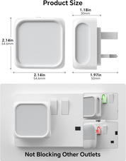 Plug-in LED Night Light with Dusk to Dawn Sensor, Adjustable Brightness, 3000K Warm White (2 Pack)