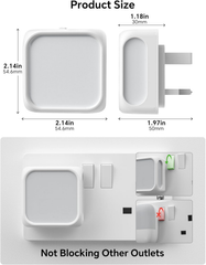 Plug-in LED Night Light with Dusk to Dawn Sensor, Adjustable Brightness, 3000K Warm White (2 Pack)