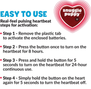 Puppy Heartbeat Stuffed Toy for Dogs, Calming Aid & Anxiety Relief (Brown)