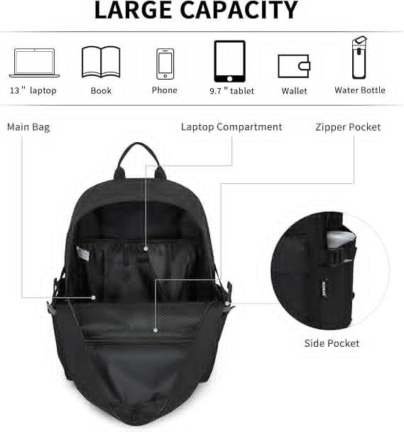 Lightweight School Backpack for Girls Boys Teens – Casual Travel & Work Bag