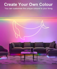 10M RGB LED Strip Lights, Music Sync, Remote & App