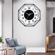 Modern Silent Metal Wall Clock 13 Inch Decor