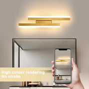 Gold LED Wall Light, 40CM Modern Warm White Sconce
