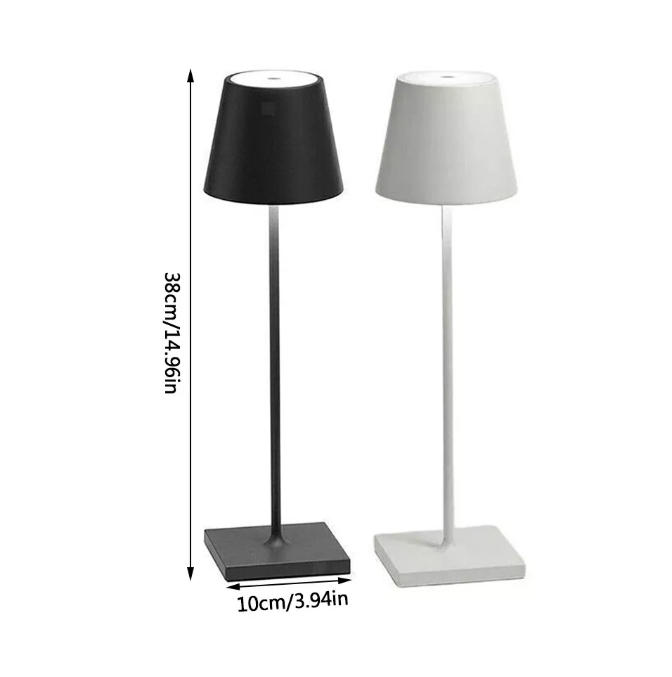 Rechargeable Cordless LED Table Lamp – Dimmable Touch Control Night Light, Portable for Home & Outdoor Use