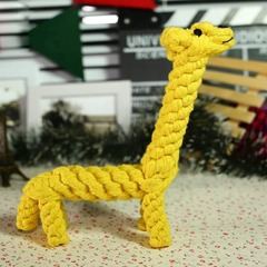 Giraffe Rope Chew Toy for Dogs – Teething, Training & Boredom Relief for Puppies