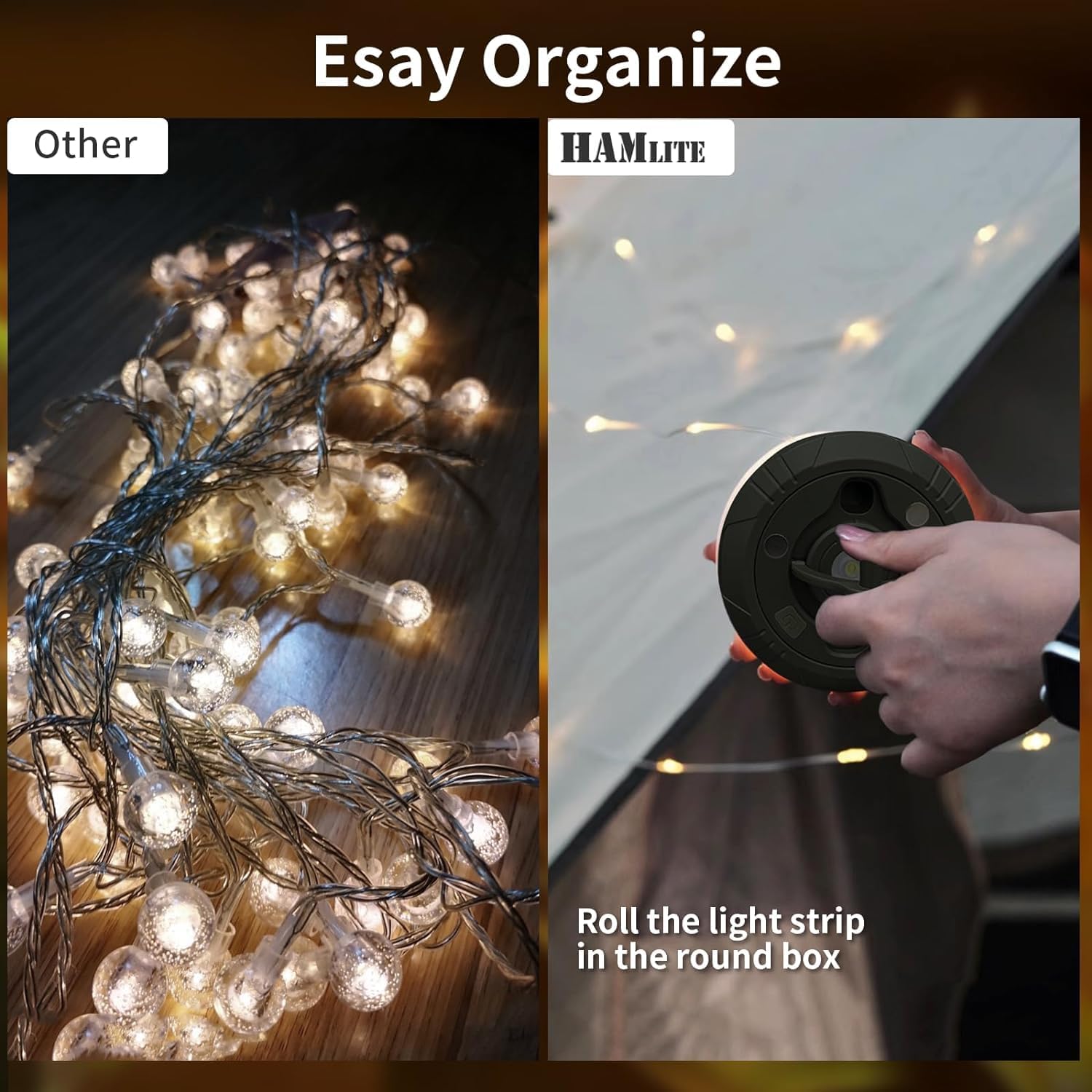 Rechargeable Camping String Lights – 20M, Portable, Multi-Mode