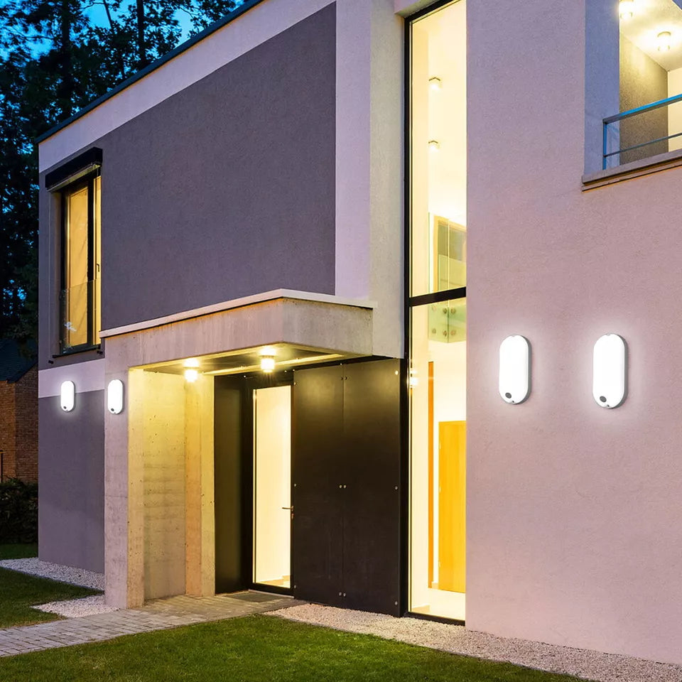 LED PIR Motion Sensor Outdoor Wall Light – Waterproof Security Lamp
