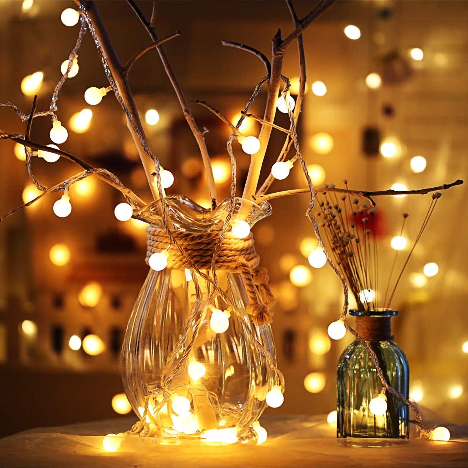 6M Globe Fairy Lights – 40 LED Battery String