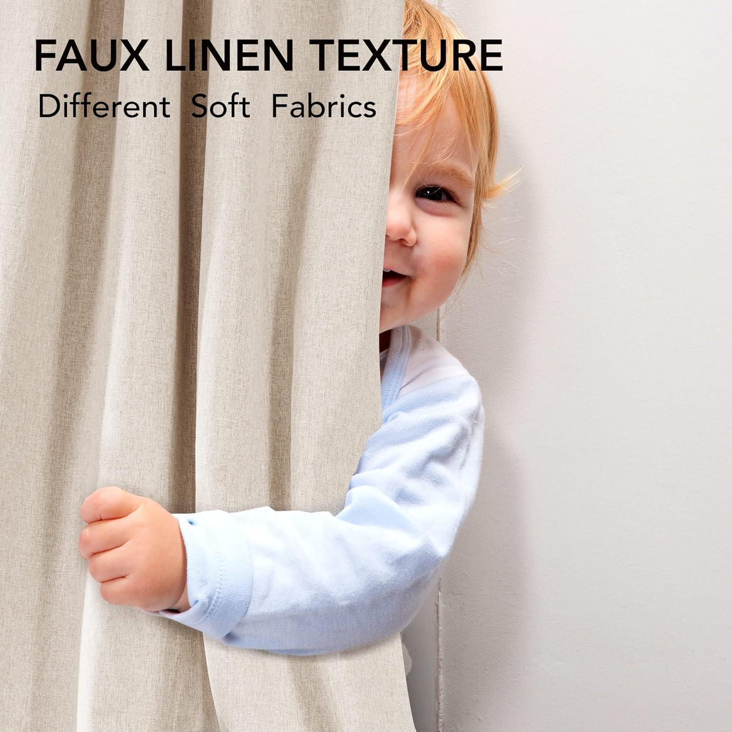 Pale Khaki Thermal Blackout Curtains – Eyelet Insulated Drapes W46 x L72 Inch
