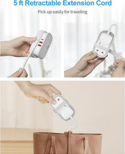 2-Way Extension Lead with 3 USB Ports & Retractable USB-C Cable, 1.5M Power Strip
