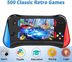 Retro Handheld Game Console with 500 Classic Games, 3.5” Screen & TV Output (Red)
