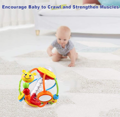 HOLA Baby Rattle Toy Set – Sensory Shaker & Activity Ball for 0–12 Months