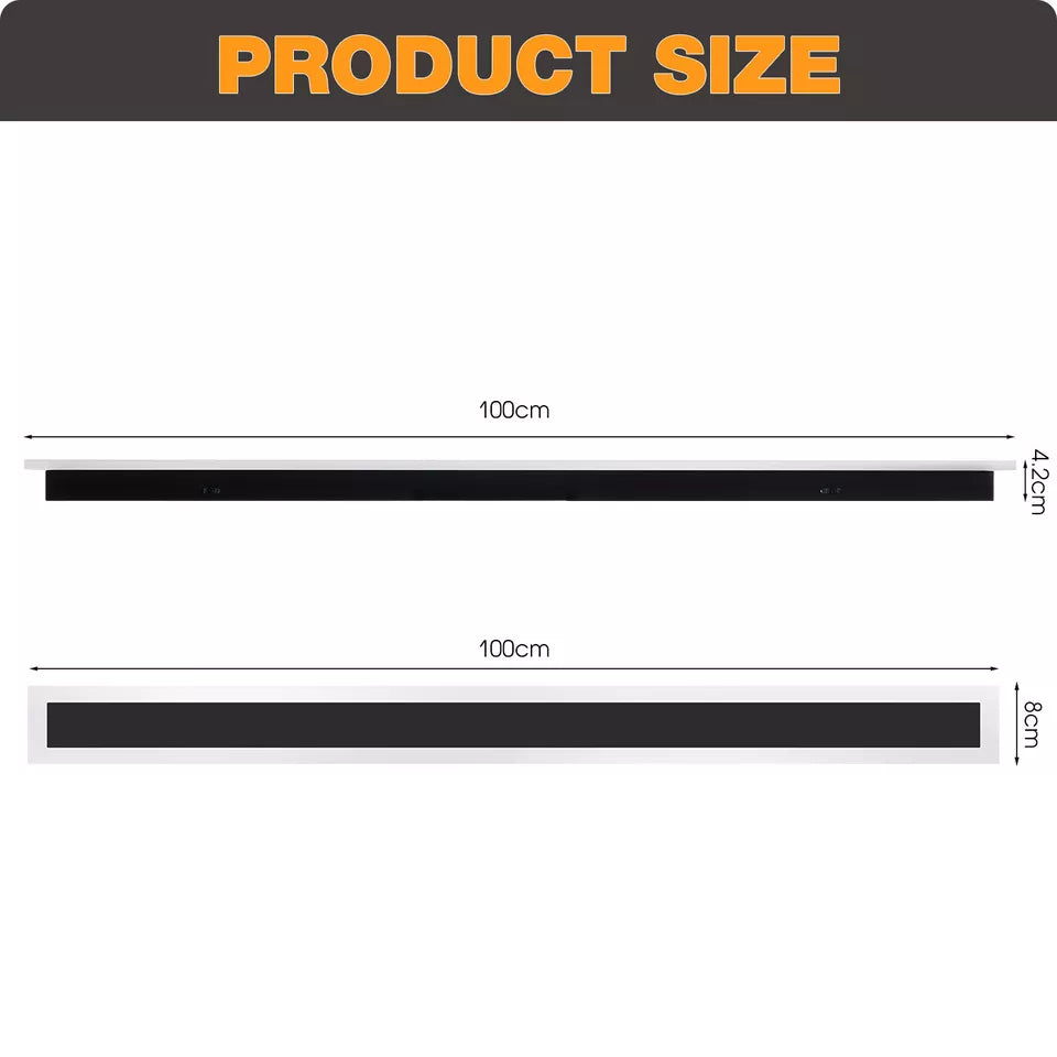 Modern LED Wall Light Sconce – Waterproof Outdoor/Indoor Strip Lamp, IP65, 24W