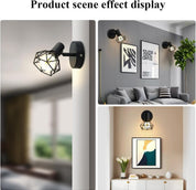 Adjustable E14 Vintage Wall Spotlight with Rotatable Shade