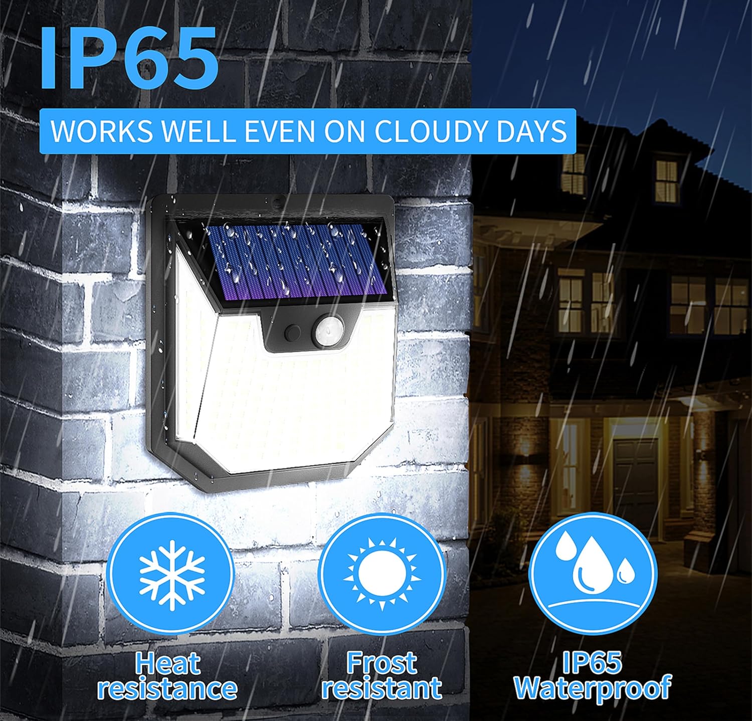 4-Pack Solar Motion Sensor Security Lights