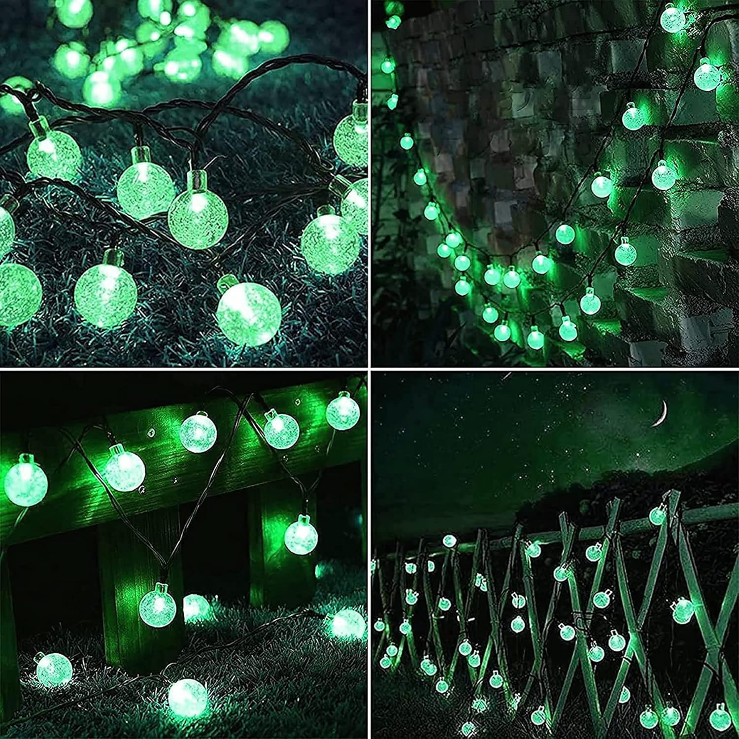 Green Solar Fairy Lights – 100LED, 12M, 8 Modes
