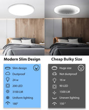 30CM LED Ceiling Light with Remote & RGB Backlight