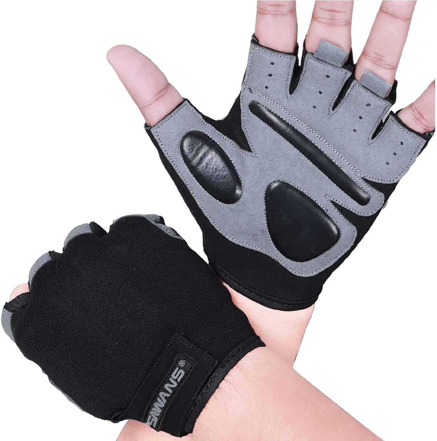 Gym Training Gloves for Men & Women – Padded Weight Lifting Gloves with Wrist Support
