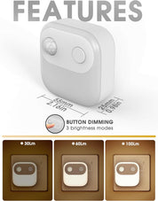 Plug-in Motion Sensor Night Light, 3000K Warm White