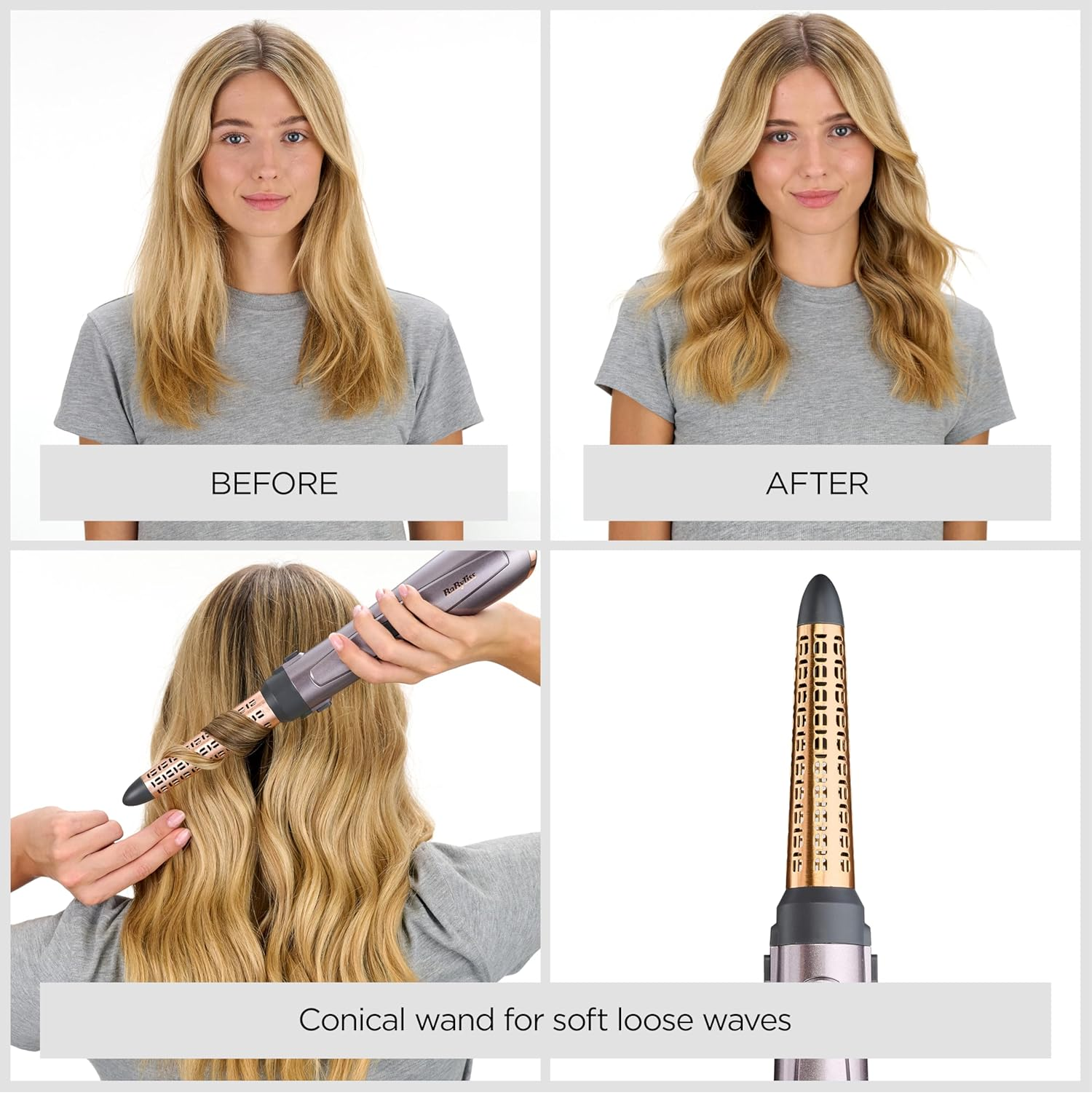 Air Styler 1000W – All-in-One Hair Dryer Brush, Volumiser & Curler with Ionic Tech