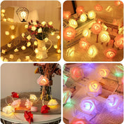 Romantic Rose Fairy String Lights for Bedroom & Decor