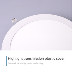 24W LED ROUND Recessed Ceiling Flat Panel Ultra Slim White Panel Light for Commercial Lighting