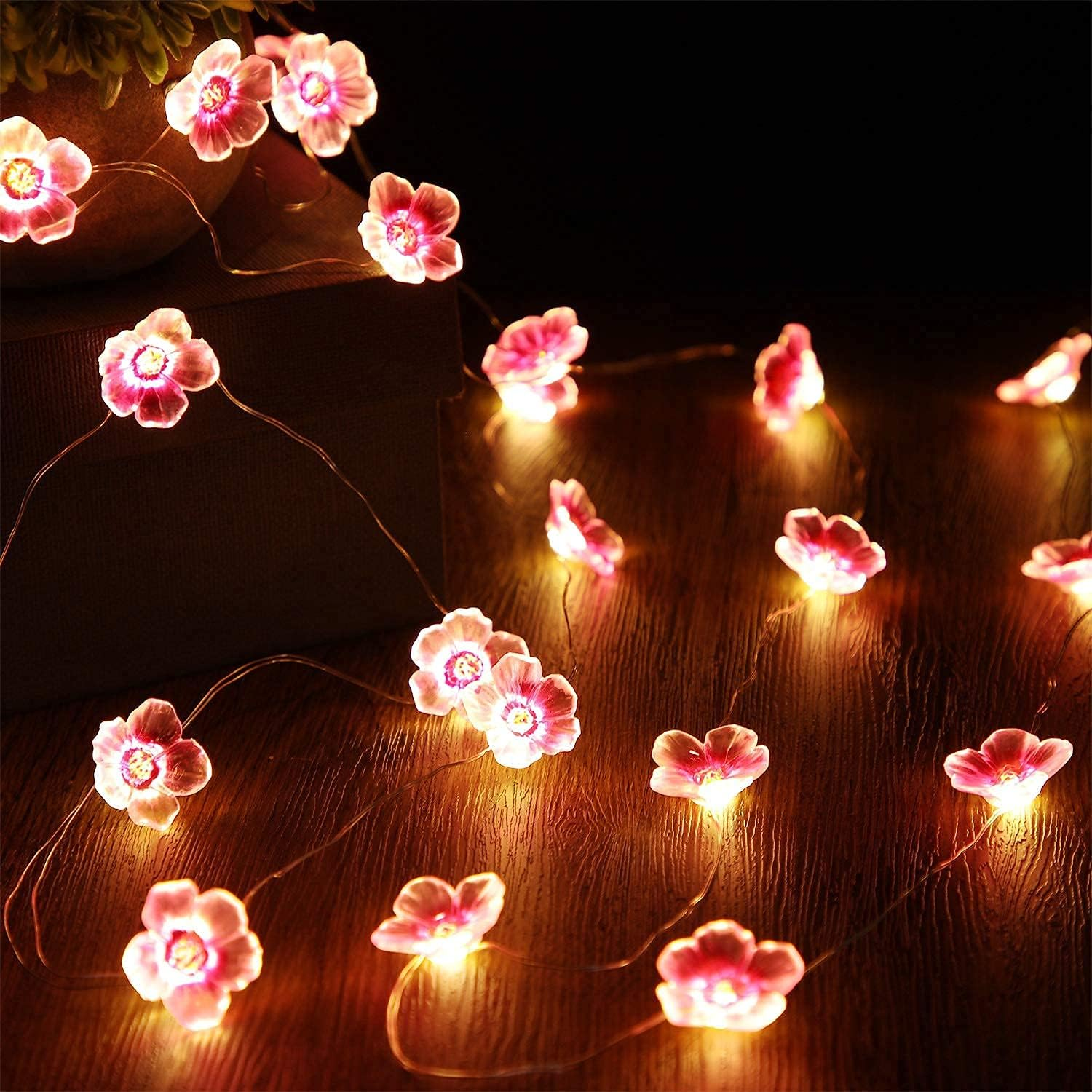 Battery Operated pink fairy lights
