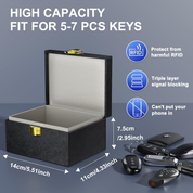 Car Key Signal Blocking Box – RFID Keyless Entry Anti-Theft Protector Case for Car Security