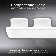 4-Way Extension Lead 13A with 5M Cable – Unswitched Power Strip, White