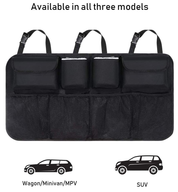 Car Boot Organiser & Waterproof Seat Back Protector – Multi-Pocket Travel Storage