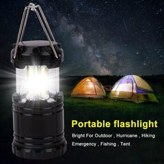 2-Pack LED Lanterns with Magnetic Base - Collapsible, Battery Included - Ideal for Camping, Fishing