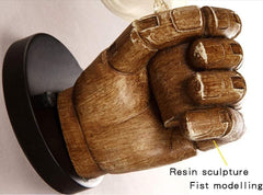 Antique Fist Wall Sconce Light Vintage Industrial E27 Lamp