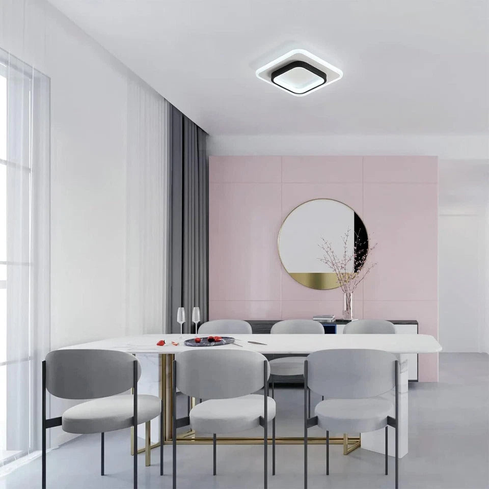 Modern LED Ceiling Light – Square Panel Downlight for Bathroom, Kitchen, Bedroom | Energy Efficient A+++ | 3000K-6500K
