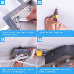 LED Ceiling Light 36W, Stylish Curved Design with 4 LED Boards, Cool White 6500K – Modern Ceiling Lamp for Living Room, Bedroom, Kitchen