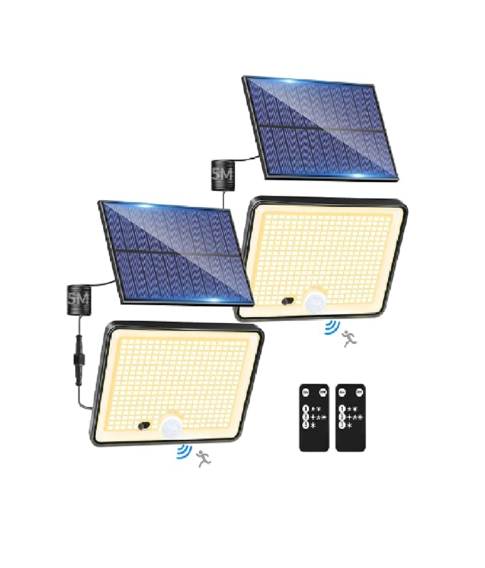 342LED Solar Security Lights with Remote & Motion Sensor