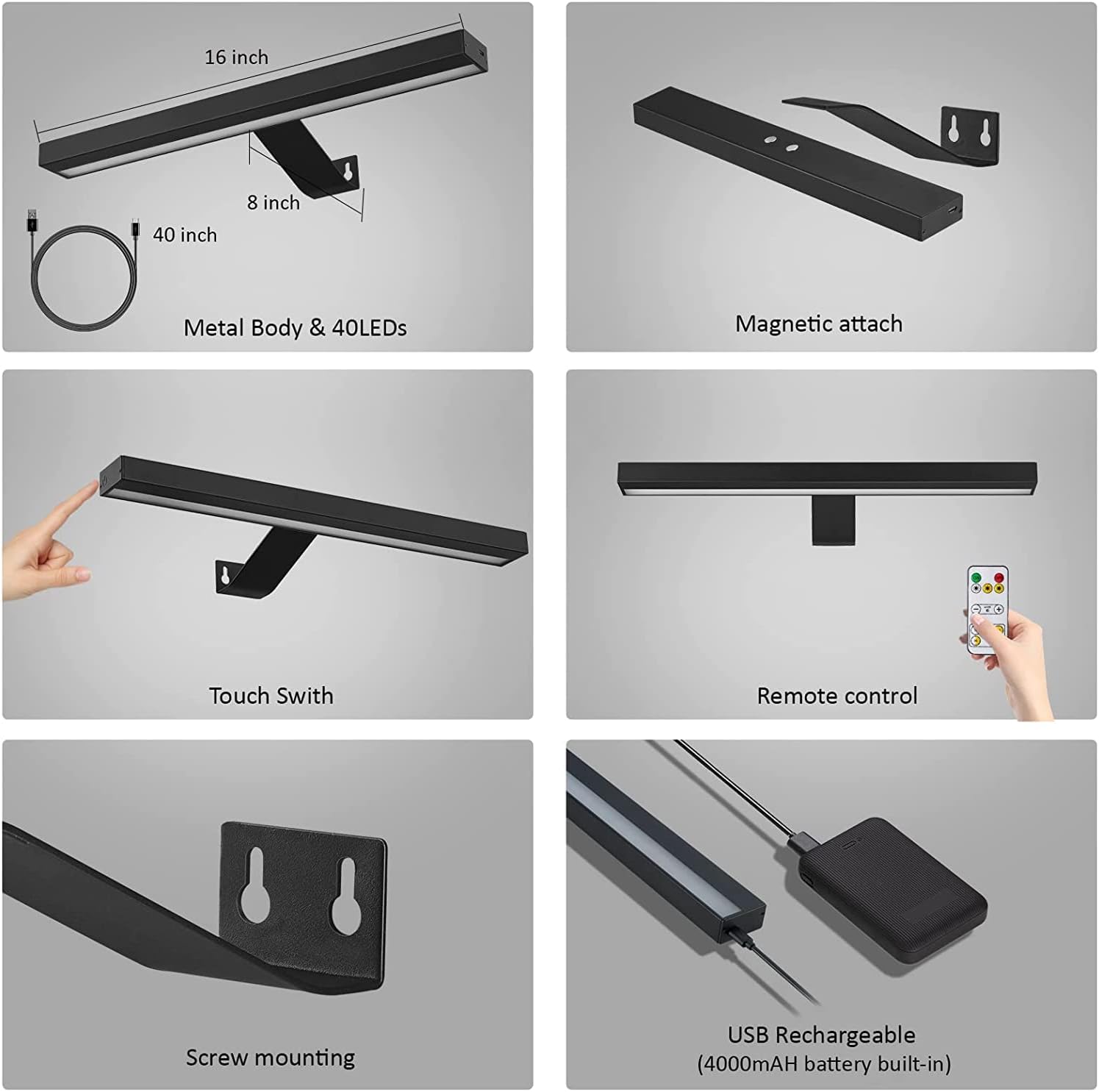 Wireless LED Picture Light with Remote