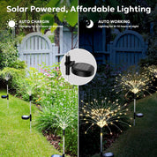 Solar Firework Garden Lights – 4 Pack, 480 LEDs