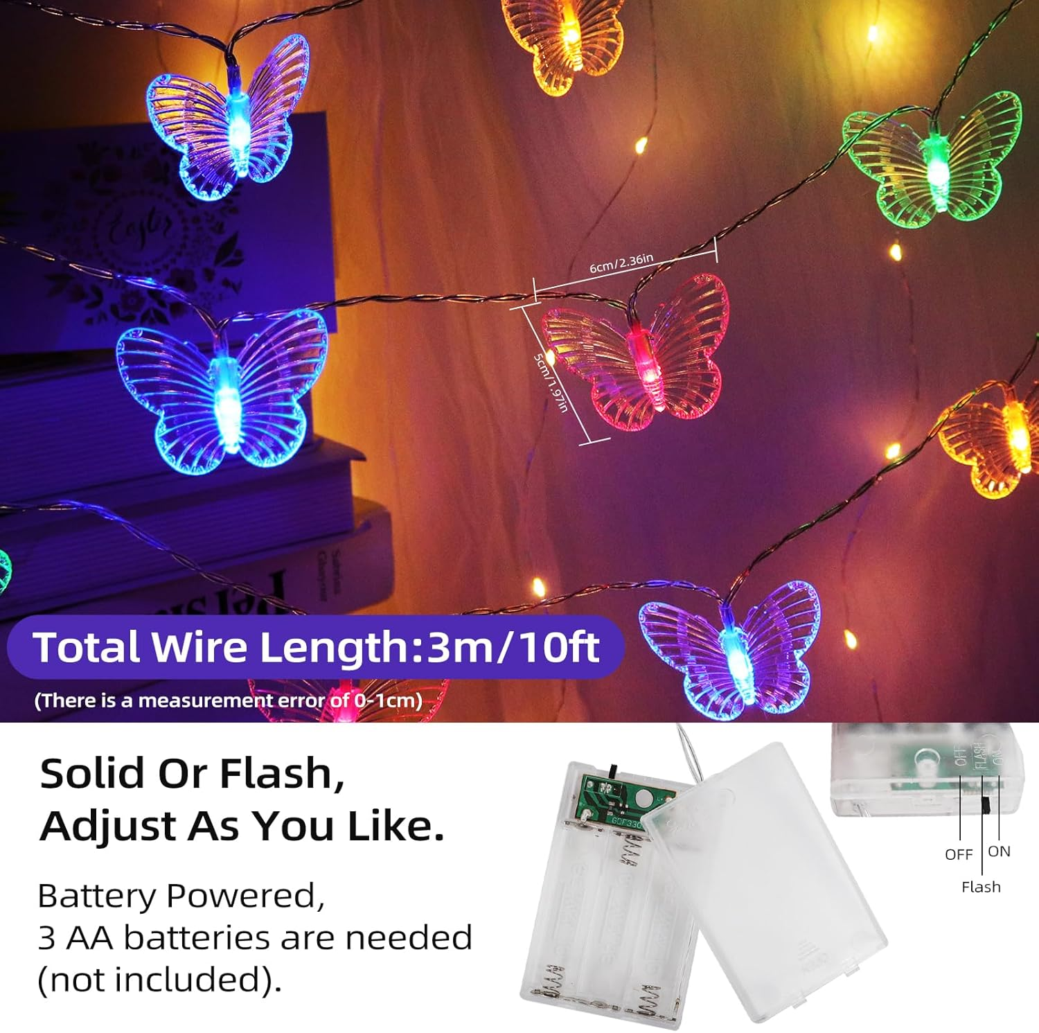 Butterfly Fairy String Lights