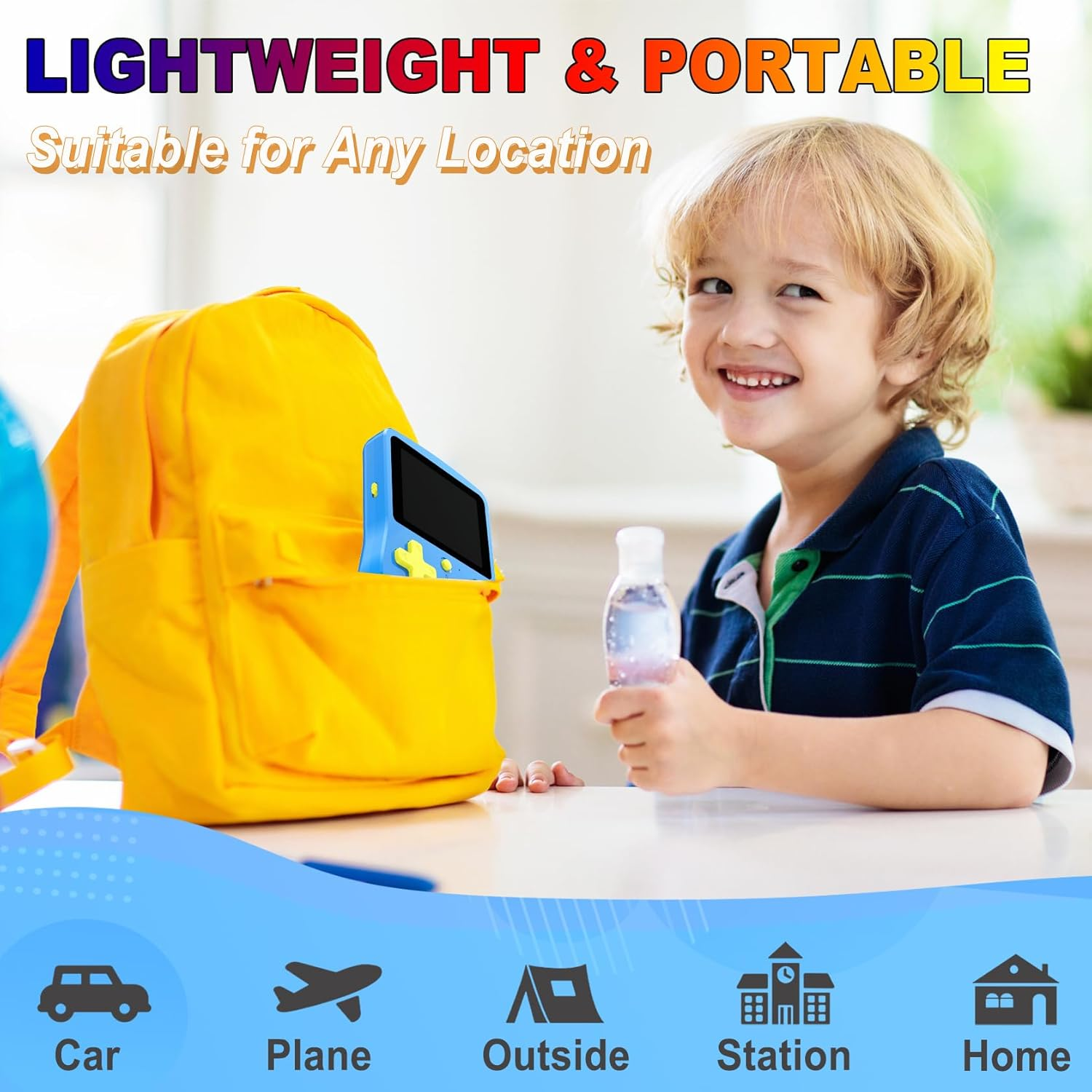 3.0" Handheld Game Console for Kids with 139 Built-in HD Games, Rechargeable